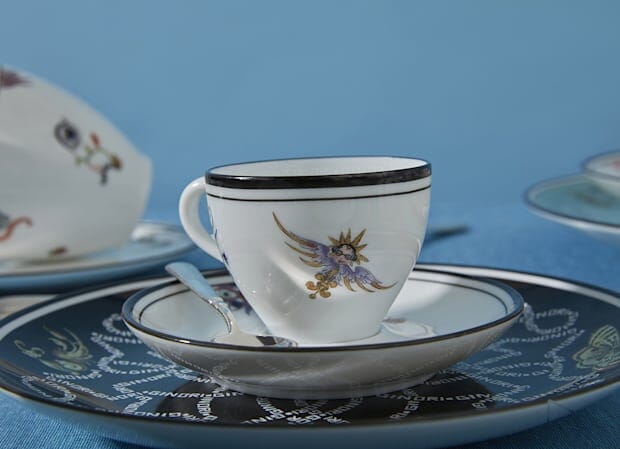 Arcadia Coffee Cup & Saucer Set of 2 Richard Ginori 