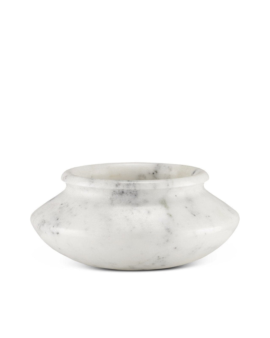 Punto White Bowl Bowls Currey & Company Small 