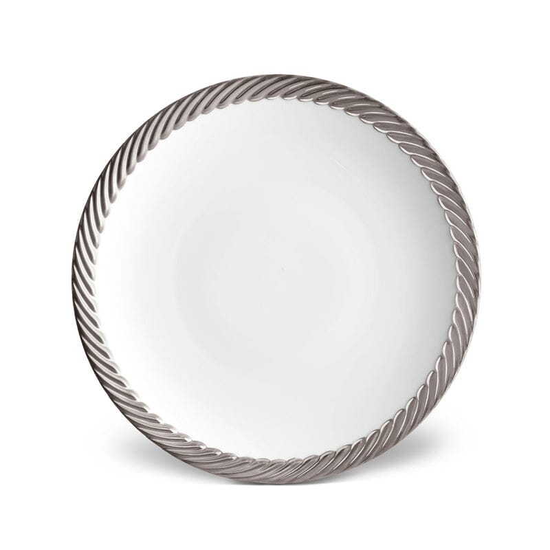 Corde Dinner Plate Dinnerware L'Objet Platinum 