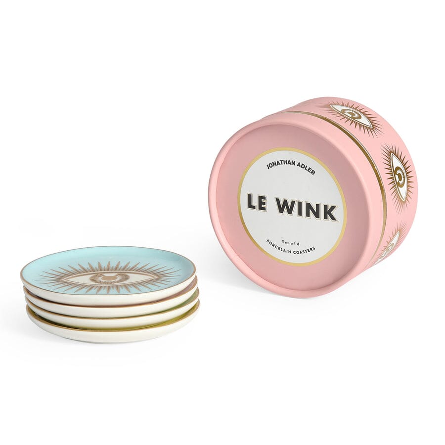 Le wink Coasters (Set of 4) Barware Jonathan Adler 