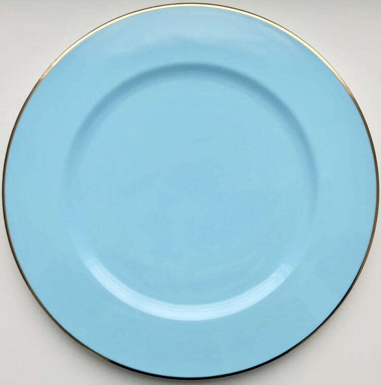 Colored Charger Plates FLATWARE Devine - Anna Weatherley Light Blue 