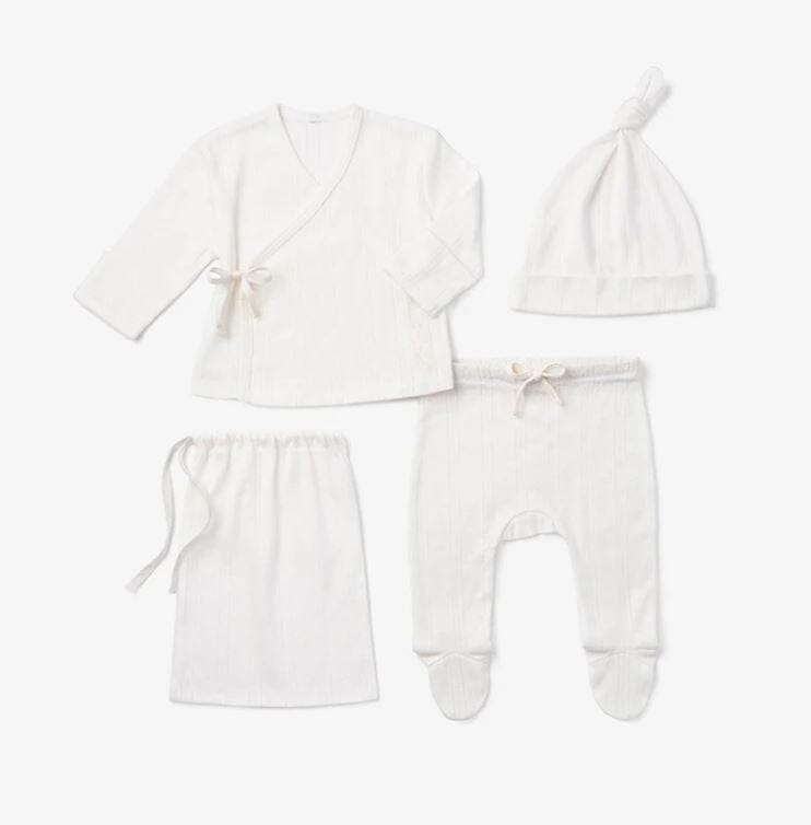 Organic Cotton Pointelle Layette Gift Set Elegant BABY 