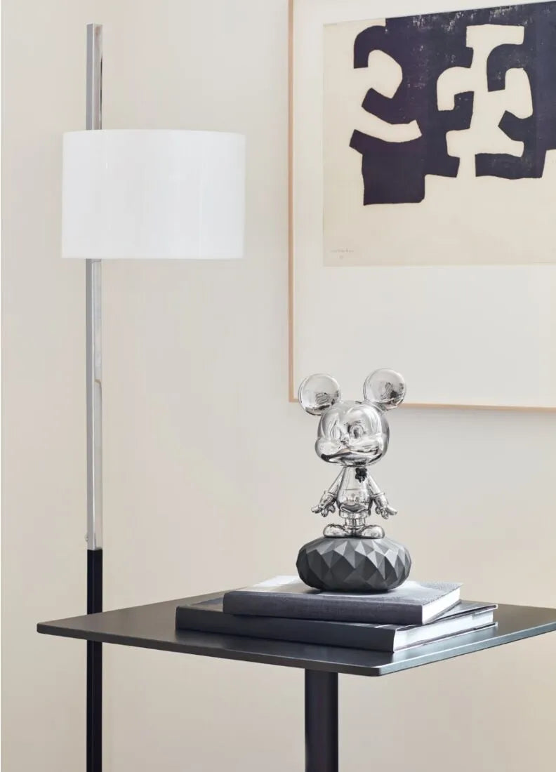Mickey Mouse Platinum Sculpture Lladro 