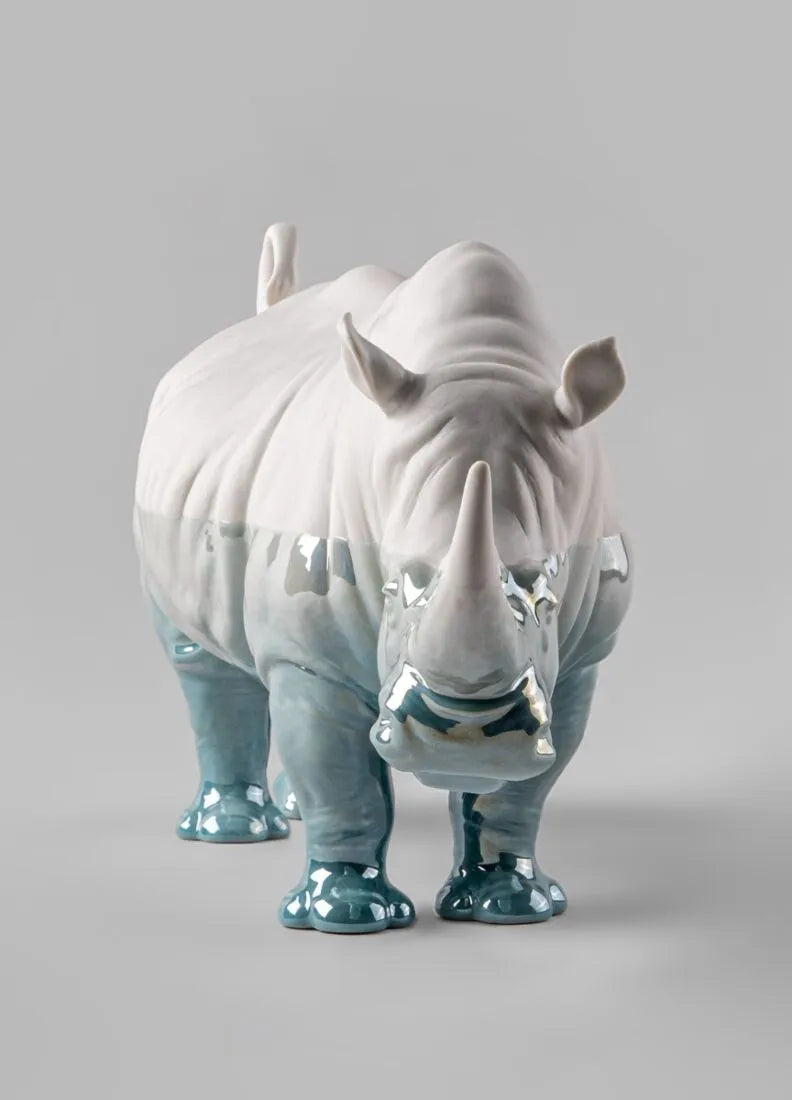 Rhino Underwater Sculpture Home Accessories Lladro 