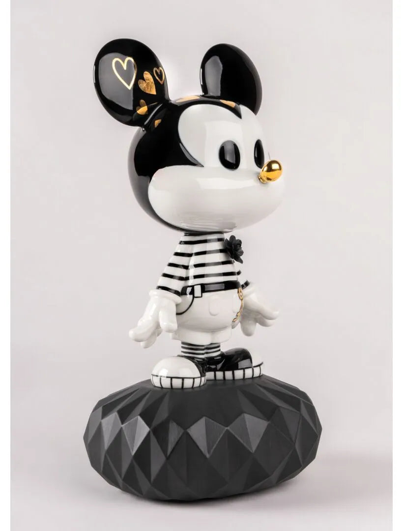 Mickey in B&W Sculpture Lladro 
