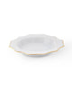 Antique White Gold Soup Plate Dinnerware Devine - Anna Weatherley 