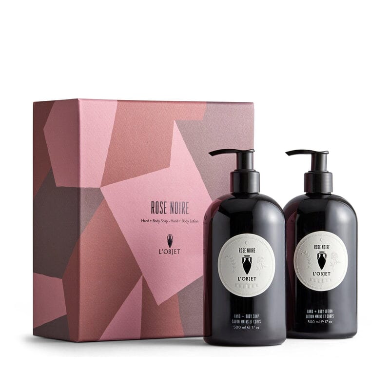 Hand and Body Soap + Lotion Gift Set L'Objet Rose Noire 