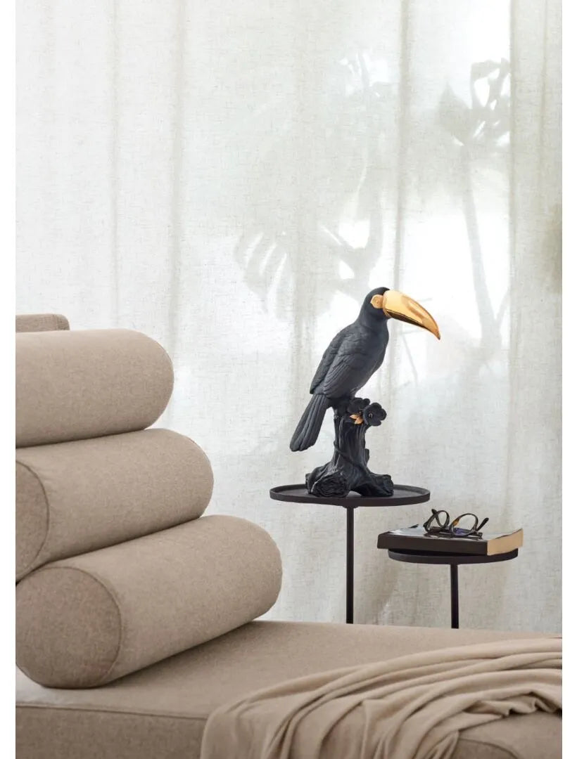 Toucan Sculpture Black Gold - Limited Edition Lladro 