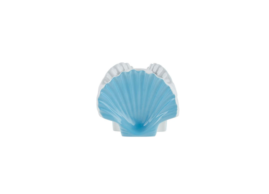 Il Viaggio di Nettuno 3 Shells Vase/Candleholder Sea Blue Richard Ginori 