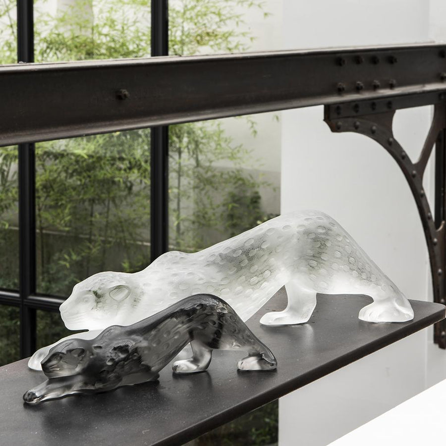 Zeila Panther Figure Clear HOME DECOR Lalique 