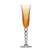 Bubbles Champagne Flute BARWARE Saint Louis Crystal Amber 