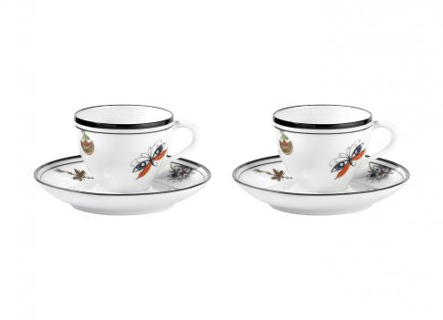 Arcadia Coffee Cup & Saucer Set of 2 Richard Ginori 