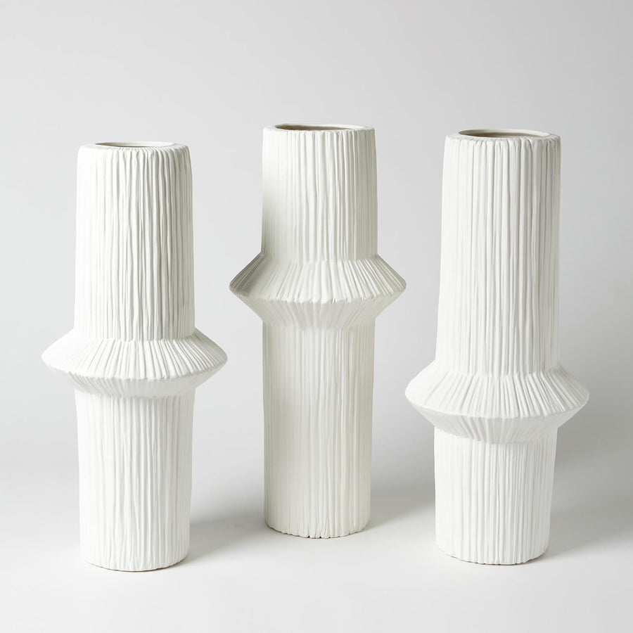 Ring Vase Matte White Global Views 