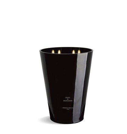 Basil & Mandarin Black Candle CNDLS/FRAG Cerreria Molla XXL / 7.7 lb. 