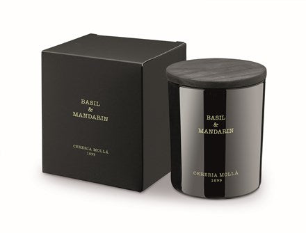 Basil & Mandarin Black Candle CNDLS/FRAG Cerreria Molla S / 230 gm 