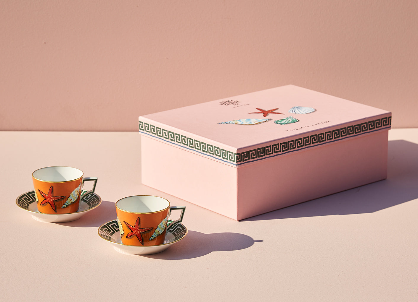 Il Viaggio di Nettuno Teacup and Saucer Set of 2