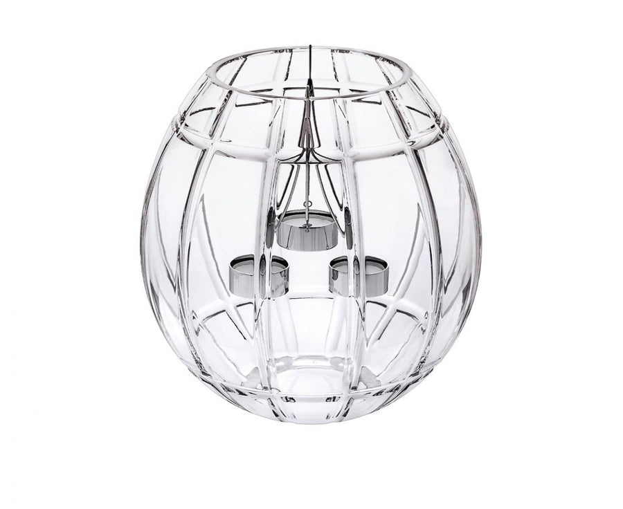 En Cage - 3 Candle Photophore Lightning Saint Louis Crystal Clear 