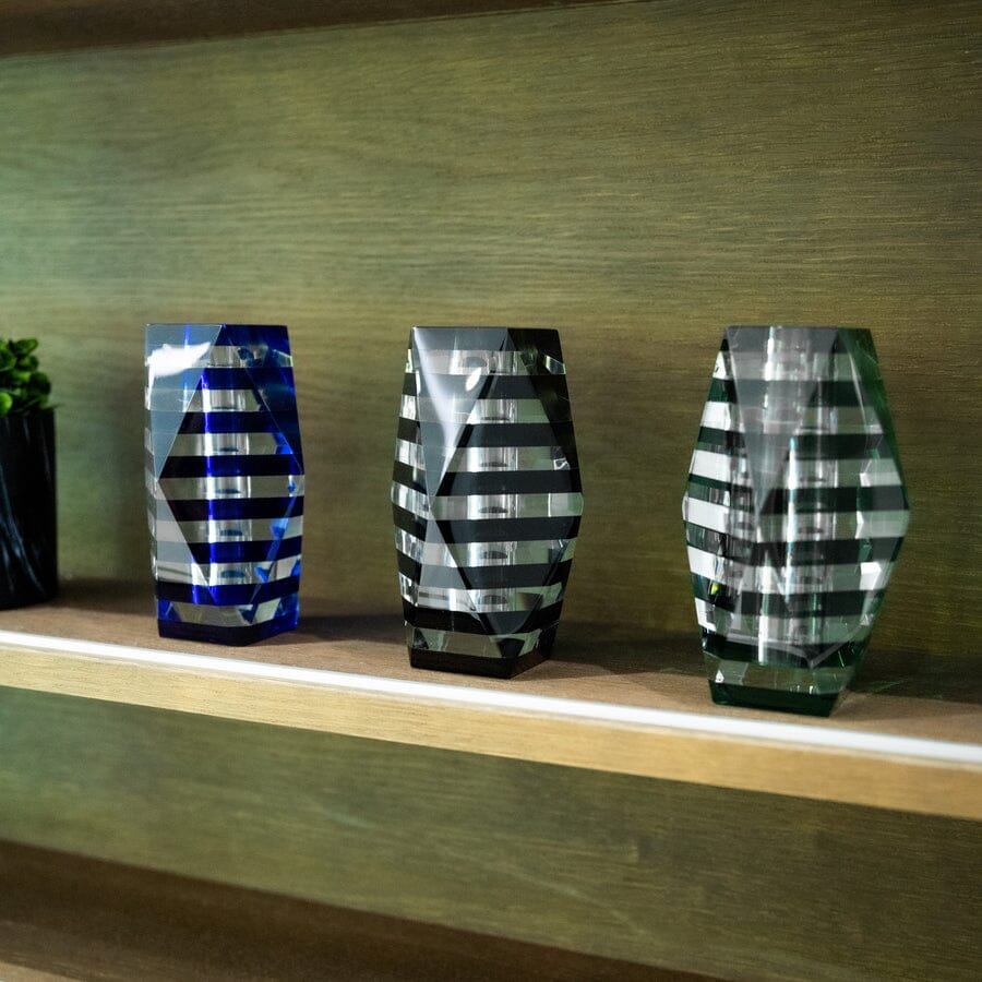 Stripe Glass Vase Vases Akrylico Designs 