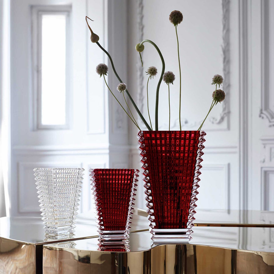 Eye Vase Rectangular Red Home Accessories Baccarat 