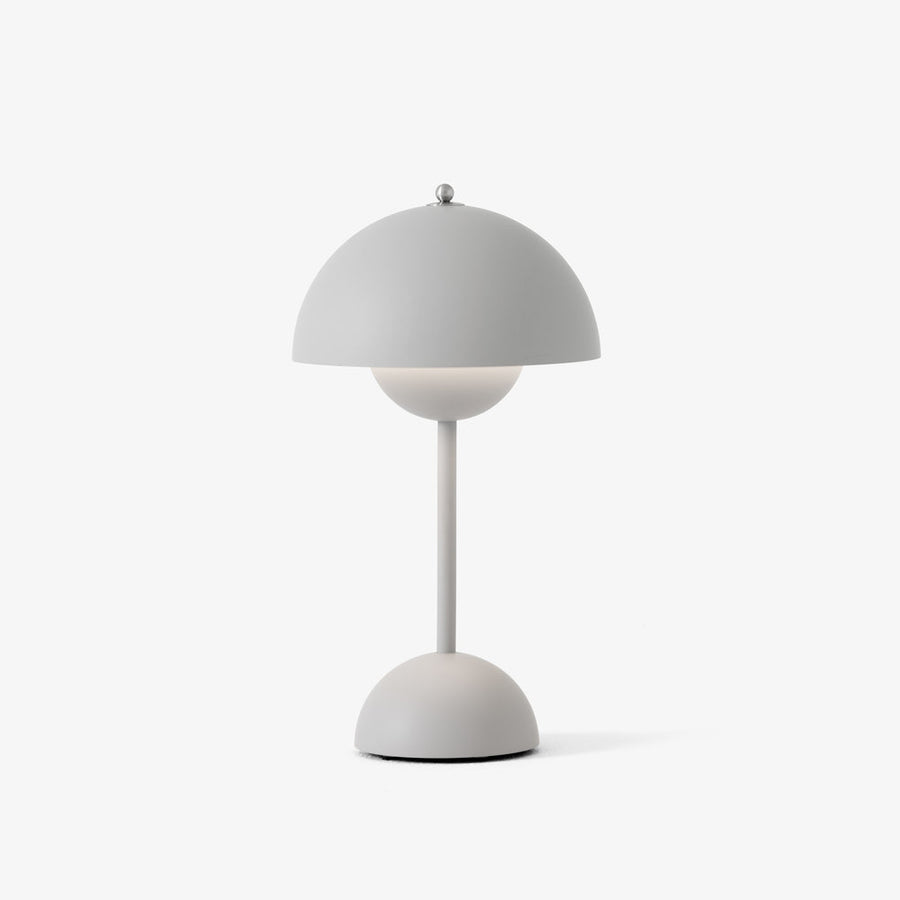 Flowerpot Portable Table Lamp Lamps &tradition Matt Light Grey 