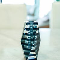 Stripe Glass Vase Vases Akrylico Designs Black 