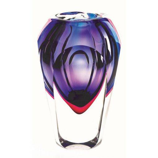 Slice Cut Vase Violet VASES Badash Crystal Inc 