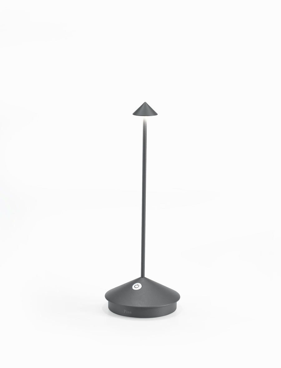 Pina Pro Table Lamp Lamps Zafferano Dark Grey 