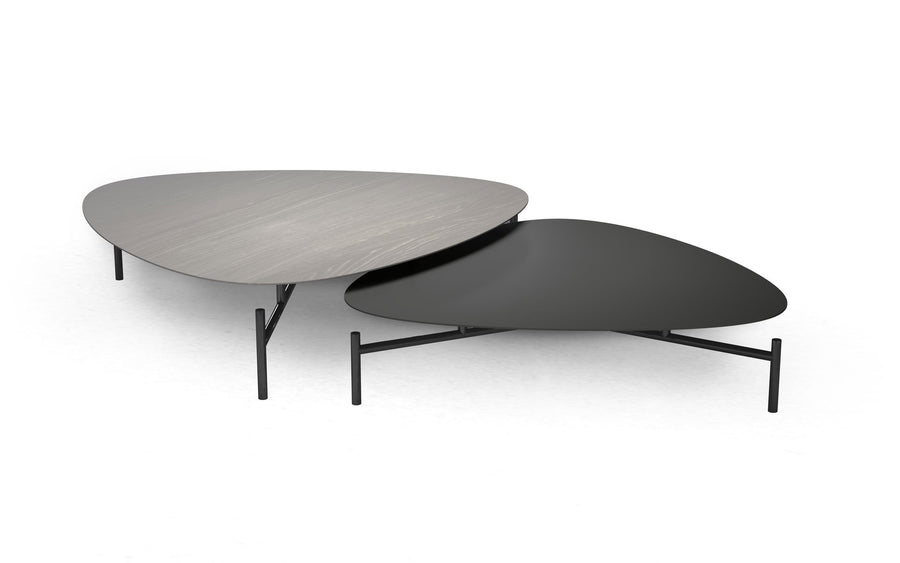 Finsbury Coffee Tables Furniture Modloft Acier and Metallic Graphite 