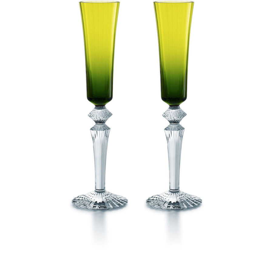 Mille Nuits Flutissimo (Set of 2) Dining Baccarat Green 