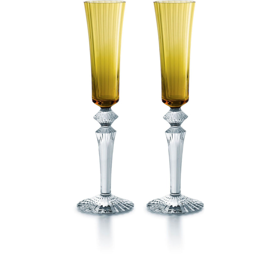 Mille Nuits Flutissimo (Set of 2) Dining Baccarat Amber 