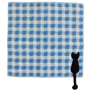 Face Towel - Cat Figure Atsuko Matano Blue 