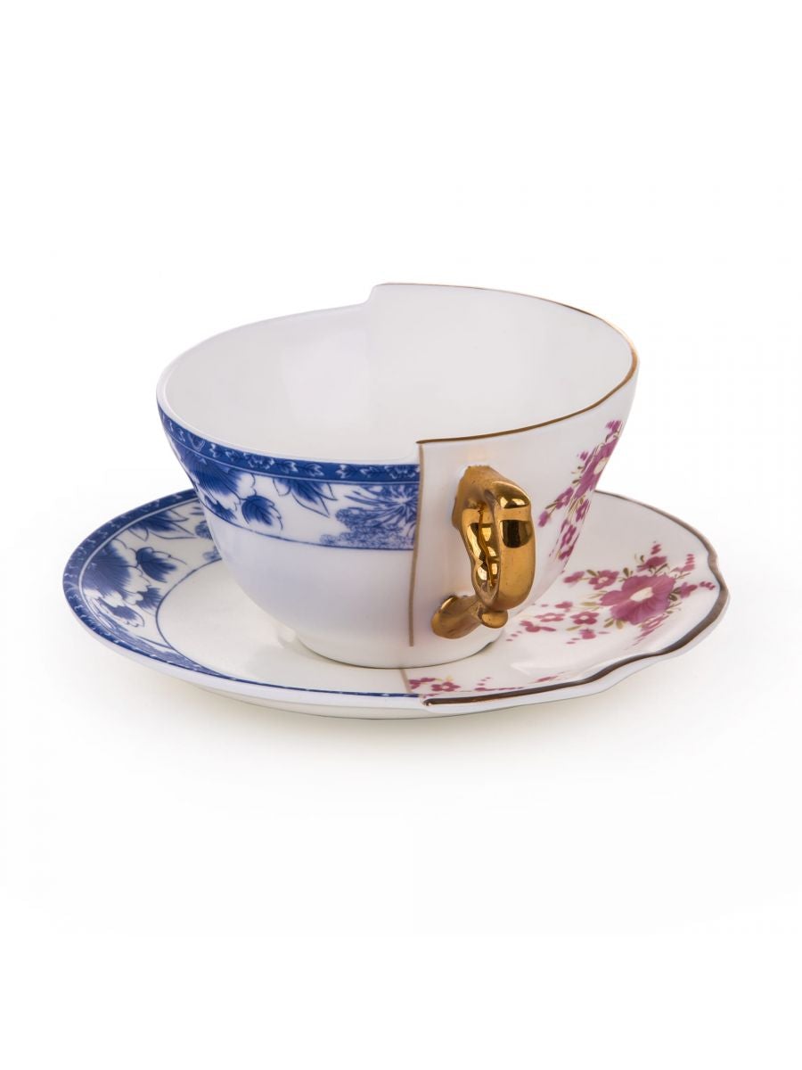 Hybrid Zenobia Tea Cup with Saucer Dining Seletti 