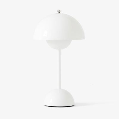 Flowerpot Portable Table Lamp Lamps Casa Violetas LLC White 