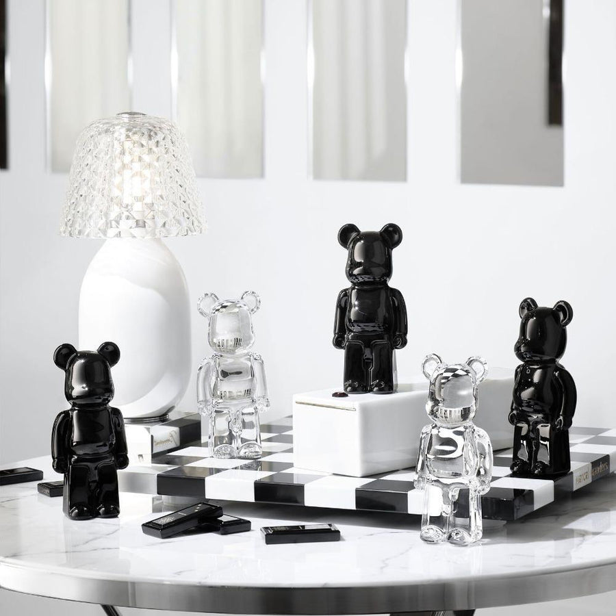 Bearbrick Figurine Clear Home Accessories Baccarat 