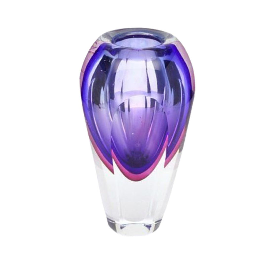 Slice Cut Vase Violet VASES Badash Crystal Inc 