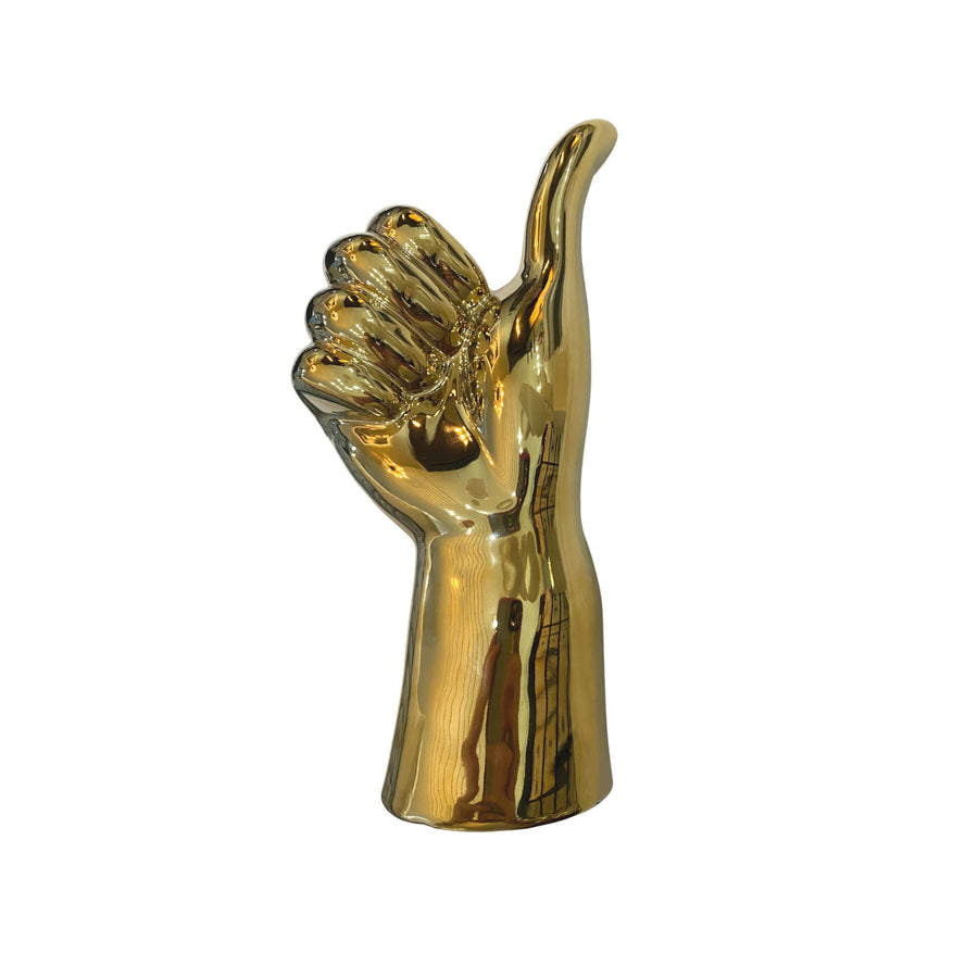 Gesture Hand Thumbs Up HOME DECOR Torre & Tagus Gold 