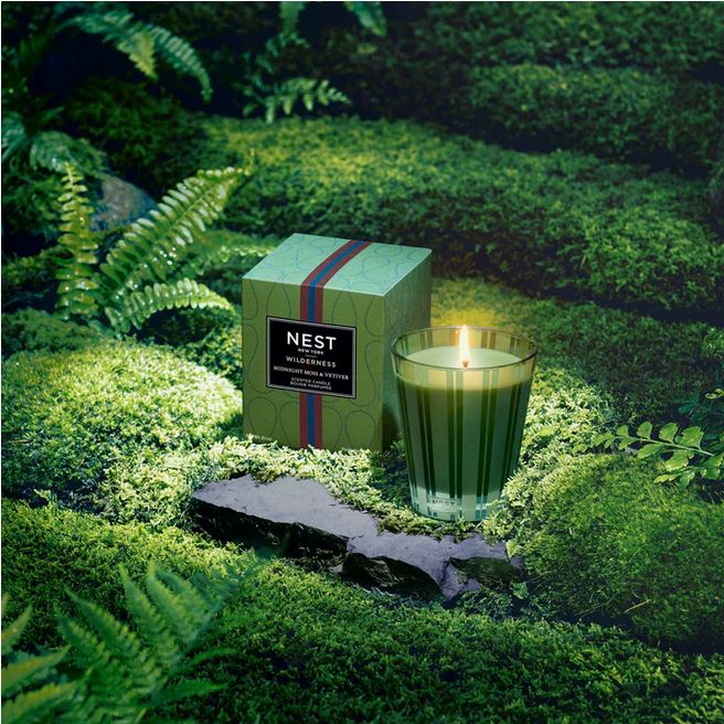 Midnight Moss & Vetiver Classic Candle Candles Nest Fragrances 