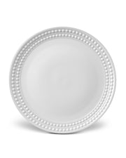 Perlee Dinner Plate White Dining L'Objet 