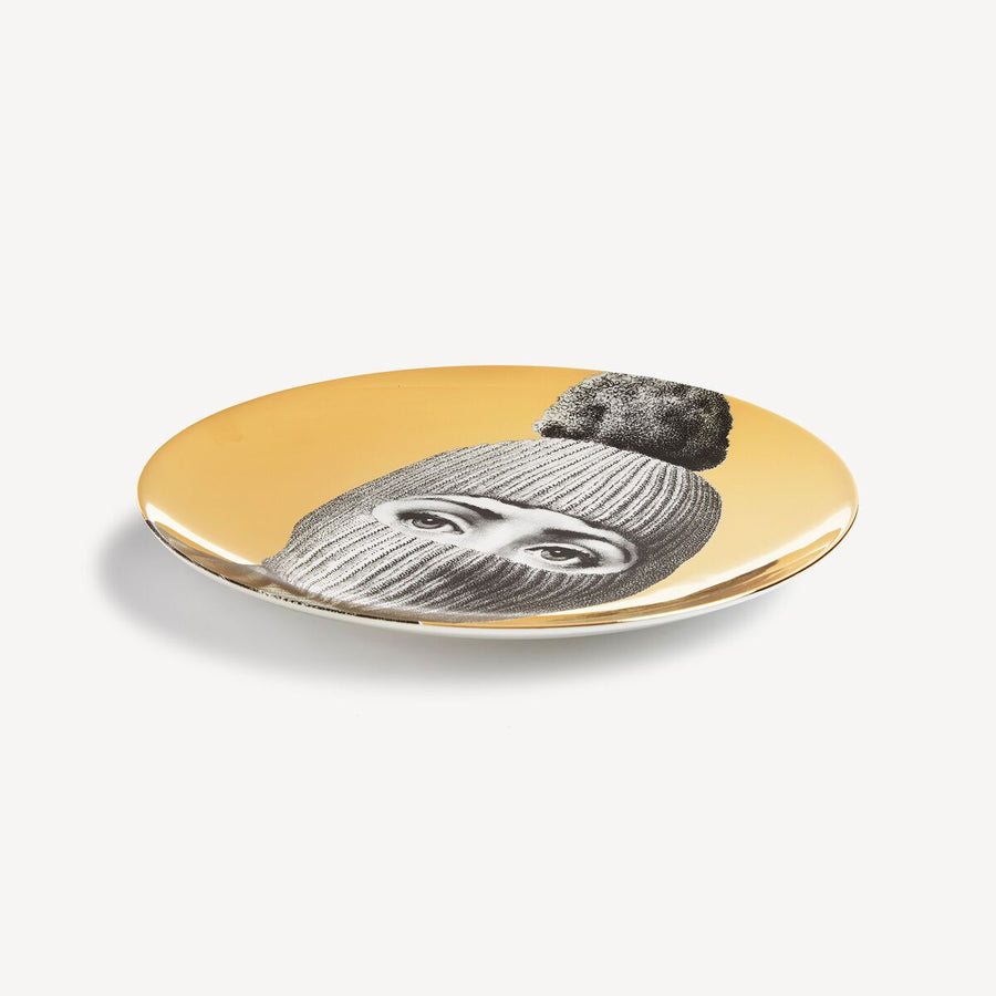 Theme & Variation Plate No.160 Gold Home Accessories Fornasetti 
